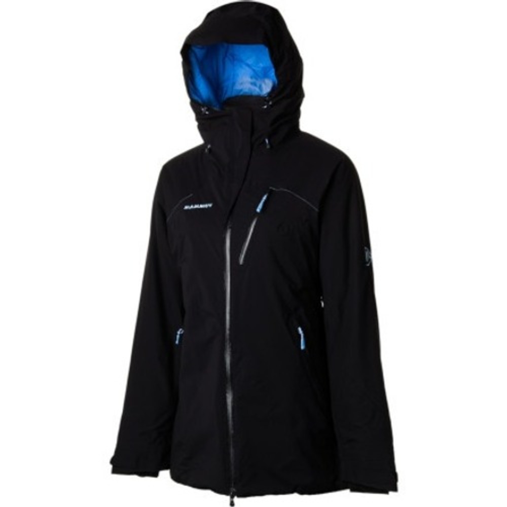 Mammut Drytech Premium Womens XS Black Lightweight Hooded Misaun Full Zip Jacket